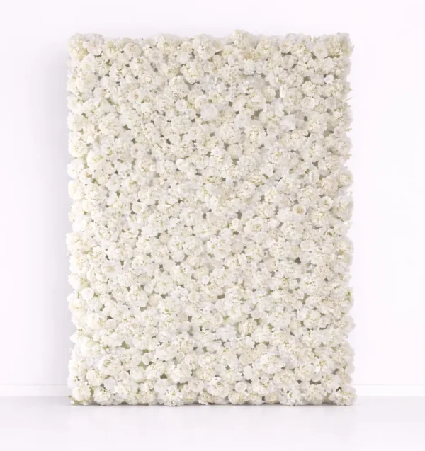 IVORY SILK FLOWER WALL 5' X 10'