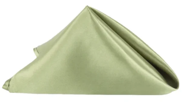 SERVIETTE DE TABLE EN SATIN VERT WILLOW