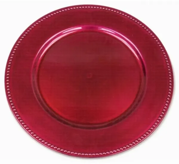 MAYA FUCHSIA ACRYLIC CHARGER PLATE