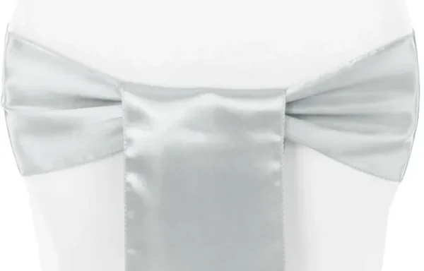 BOUCLE EN SATIN ARGENT