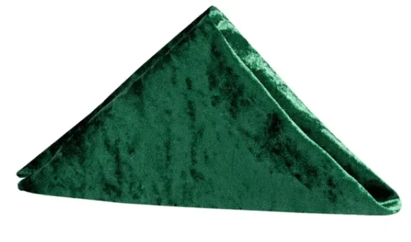 EMERALD GREEN VELVET NAPKIN