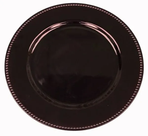 MAYA EGGPLANT ACRYLIC CHARGER PLATE