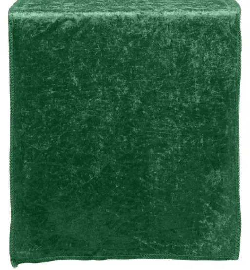 FOREST GREEN VELVET TABLE RUNNER