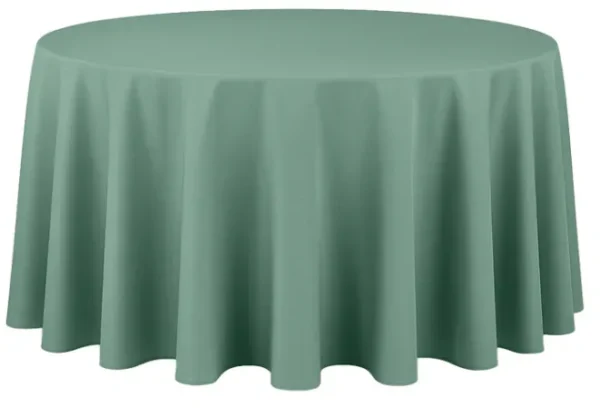 EUCALYPTUS ROUND POLYESTER TABLECLOTH 120"