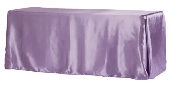 VICTORIAN WISTERIA RECTANGULAR SATIN TABLECLOTH 90" X 132"