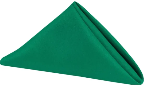 SERVIETTE DE TABLE EN POLYESTER VERT EMÉRAUDE
