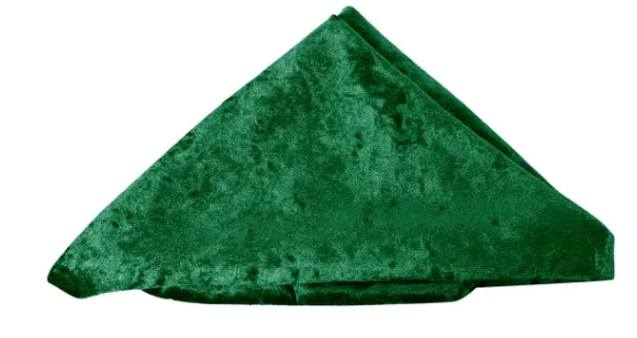 FOREST GREEN VELVET NAPKIN