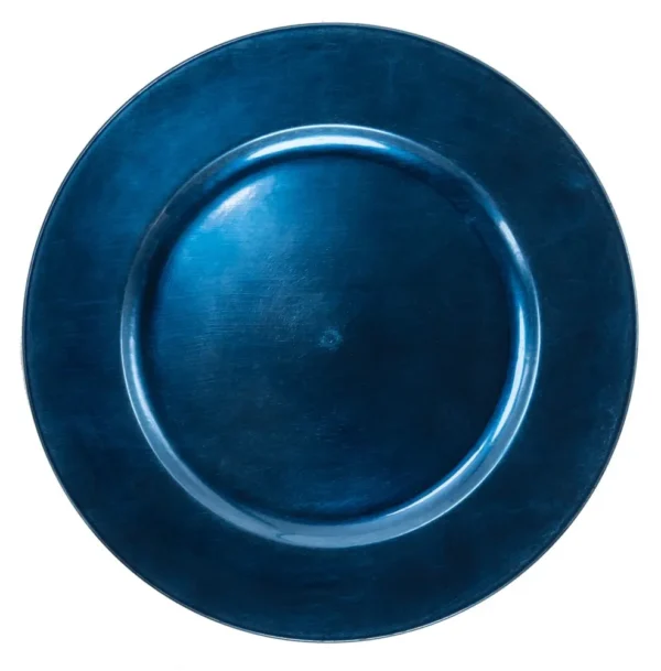 LYON NAVY BLUE ACRYLIC CHARGER PLATE