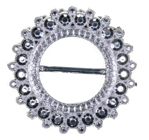 CELIO SILVER ROUND ACRYLIC NAPKIN RING