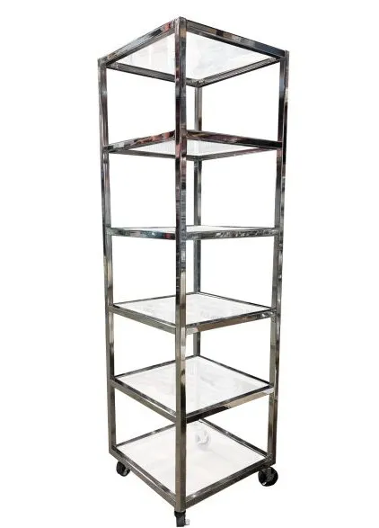 CHROME CORNER BACK BAR