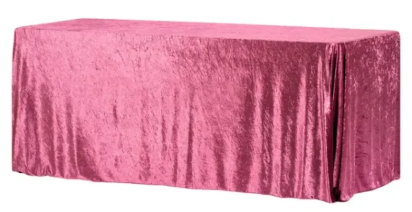 BLACKBERRY RECTANGULAR VELVET TABLECLOTH 90" X 156"