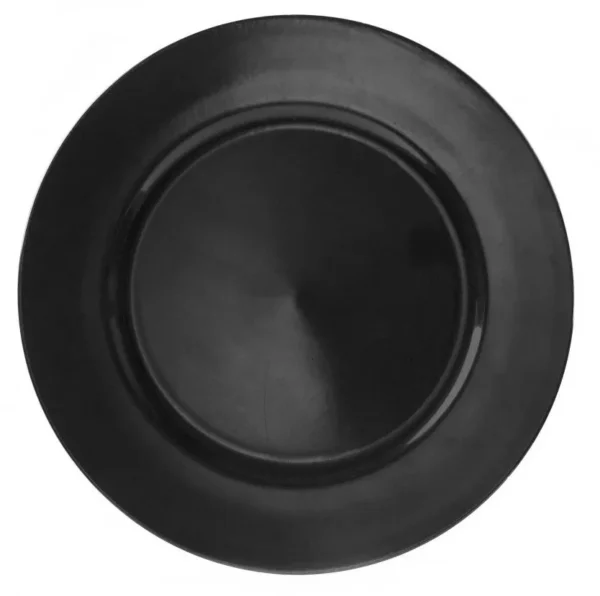 LYON BLACK ACRYLIC CHARGER PLATE