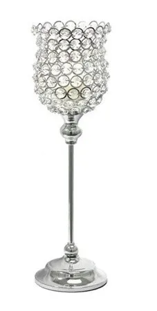 CRYSTAL TULIP CANDLE HOLDER