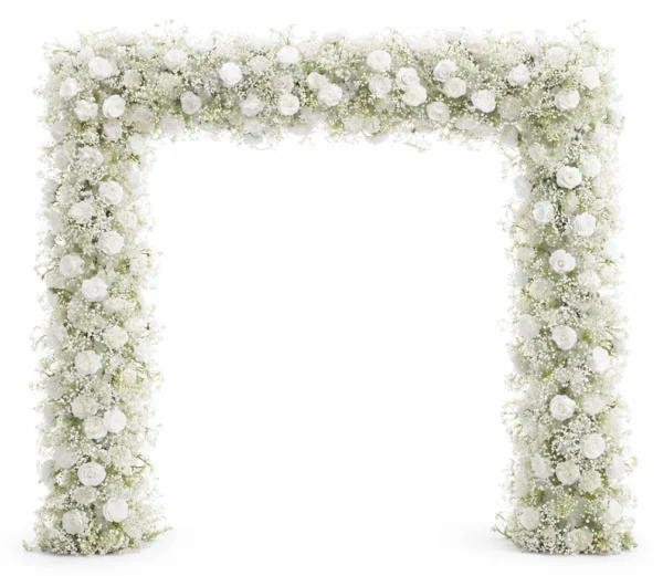 SILK FLORAL ARCH WITH SQUARE TOP
