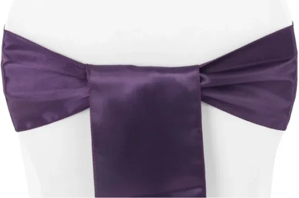 BOUCLE EN SATIN AUBERGINE