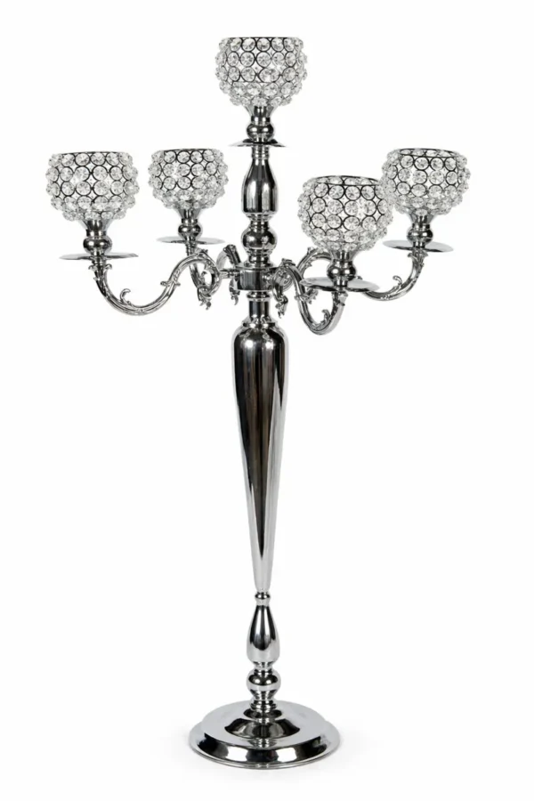 SILVER ENCHANTMENT CANDELABRA 5-STEM