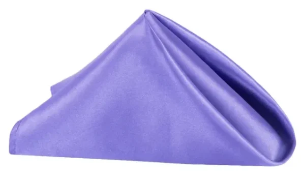 SERVIETTE DE TABLE EN SATIN MAUVE