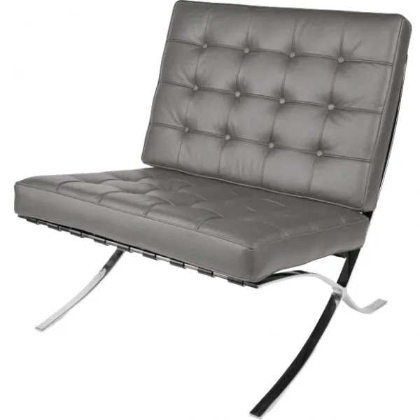 GREY BARCELONA ARMCHAIR