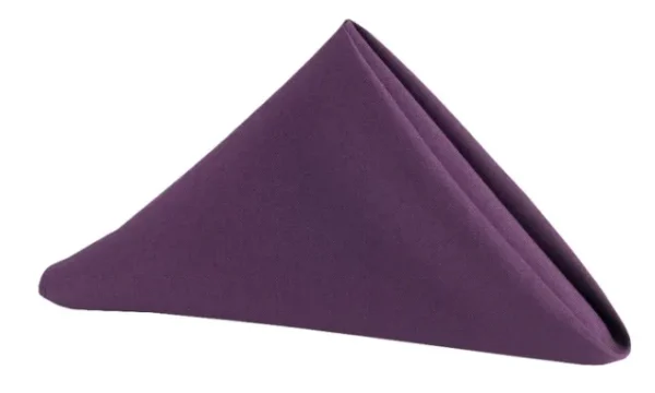 SERVIETTE DE TABLE EN POLYESTER AUBERGINE