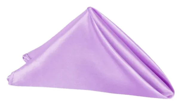SERVIETTE DE TABLE EN SATIN LILAS VICTORIEN