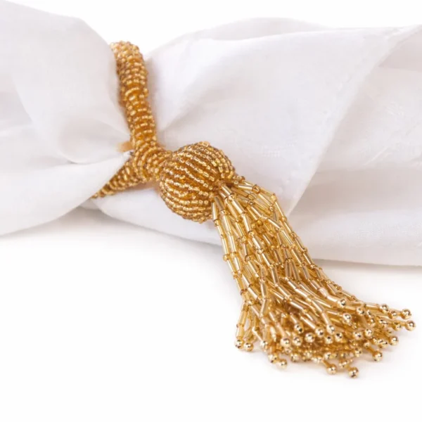 GOLD TASSLE NAPKIN RING