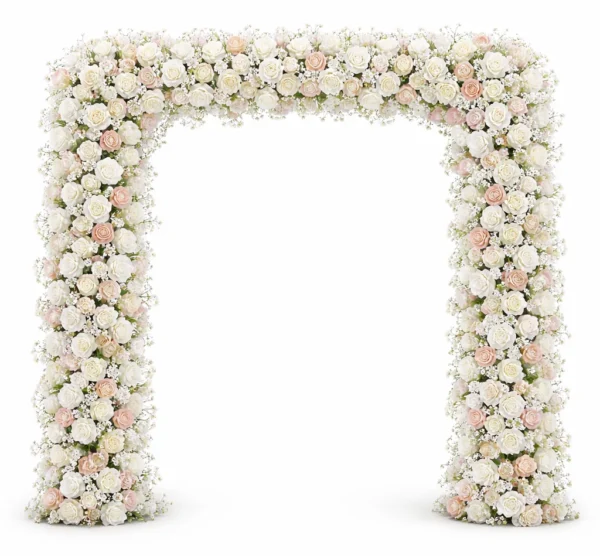 SILK FLORAL ARCH WITH SQUARE TOP