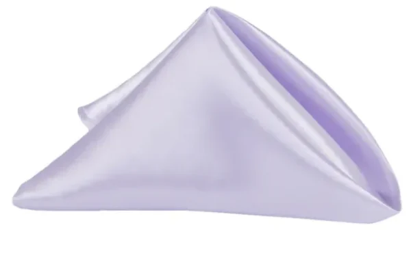 SERVIETTE DE TABLE EN SATIN LILAS