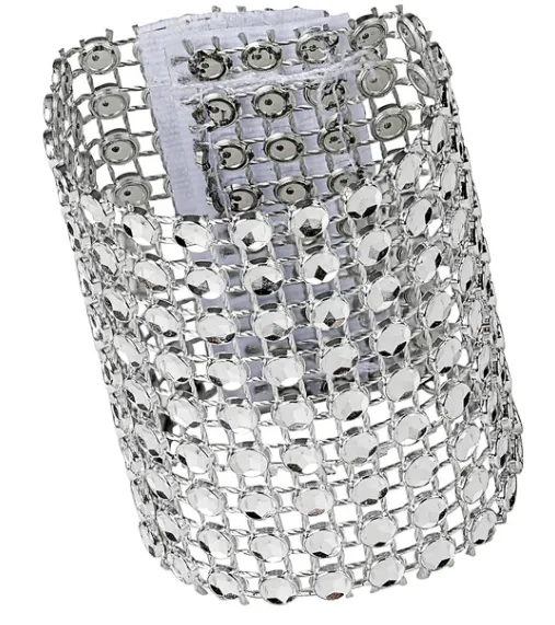 SILVER RHINESTONE NAPKIN RING