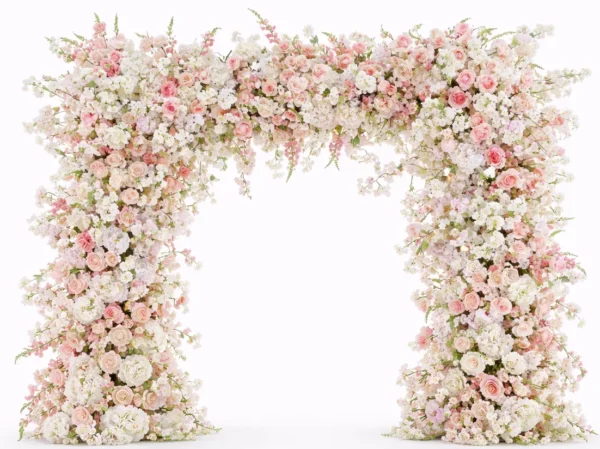 SILK FLORAL ARCH WITH SQUARE TOP