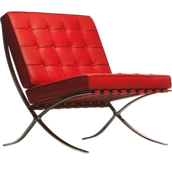 RED BARCELONA ARMCHAIR