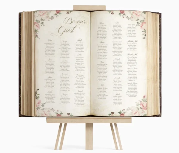 FAIRY TALE SEATING CHART - MODEL 4