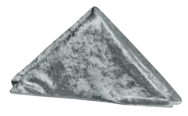 SERVIETTE DE TABLE EN VELOURS CHARCOAL