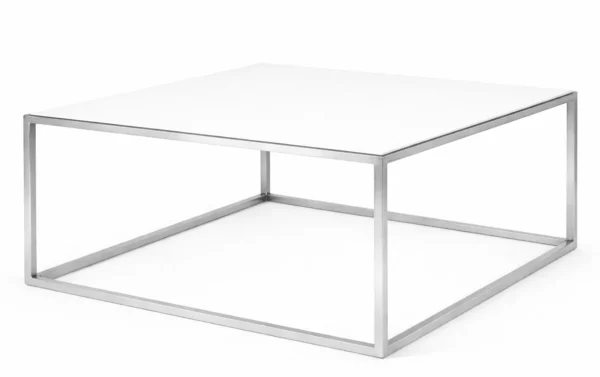 TABLE A CAFÉ MOSCOW ARGENT-BLANCHE