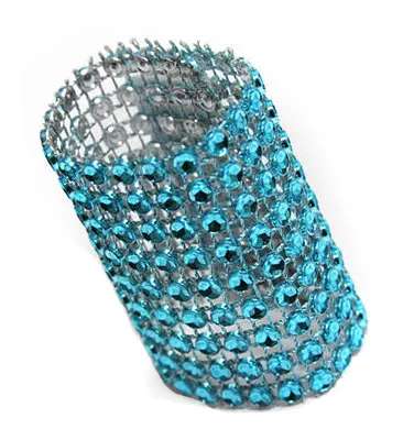 TURQUOISE RHINESTONE NAPKIN RING