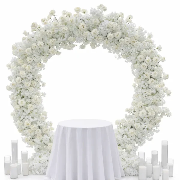 ROUND SILK FLORAL ARCH 360 DEGREES