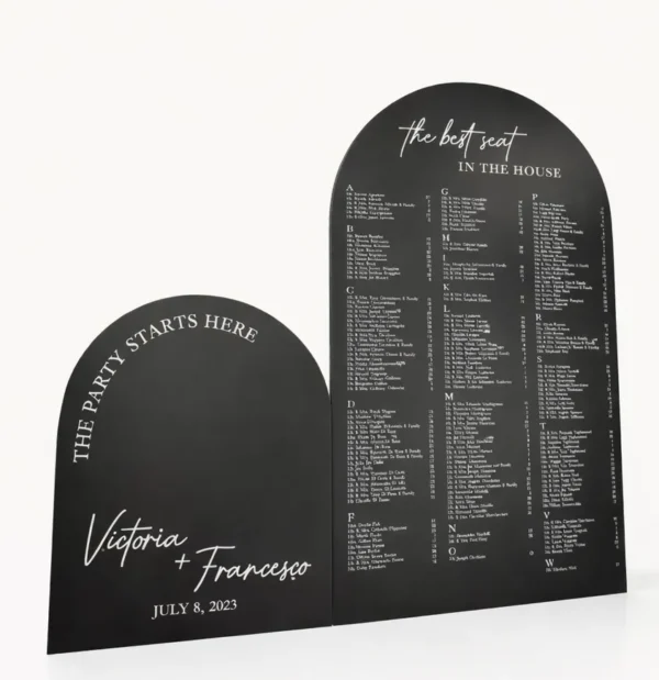 FOAMCORE SEATING CHART - MODEL - 5