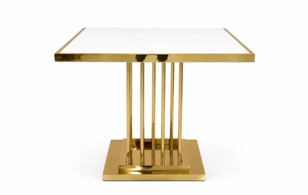 GOLD-WHITE SAPHIR SQUARE TABLE