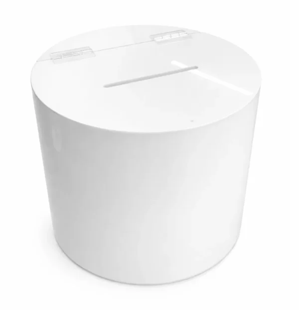 ROUND WHITE MONEY BOX