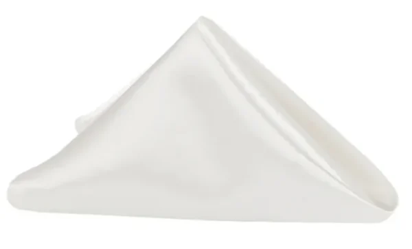 SERVIETTE DE TABLE EN SATIN IVOIRE