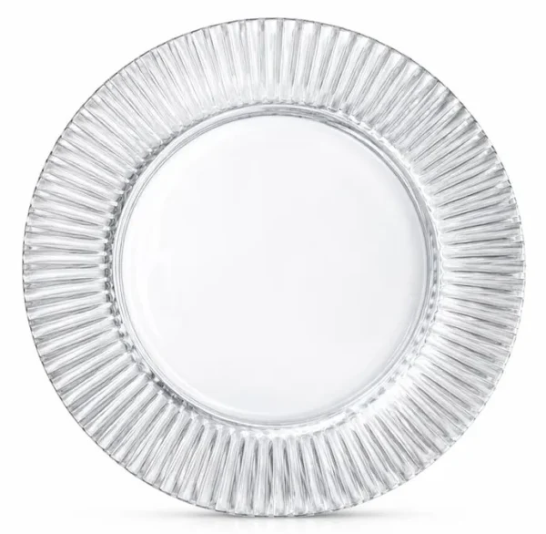 MISTRA CLEAR GLASS CHARGER PLATE
