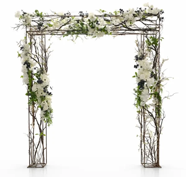 ELIZABETH ARCH WITH SILK FLORALS-BRANCHES