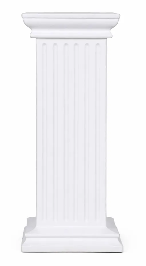 WHITE ROMAN SQUARE COLUMN