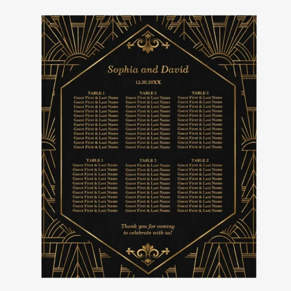 FOAMCORE SEATING CHART - MODEL - 10