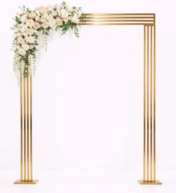 GOLD NOVA ARCH WITH SILK FLORALS