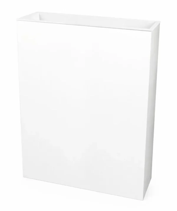 WHITE YOLANDA RECTANGULAR POT