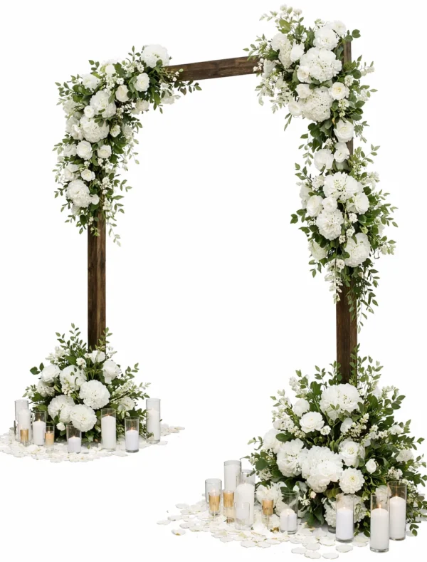 RUSTIC ARCH WITH SILK FLORALS