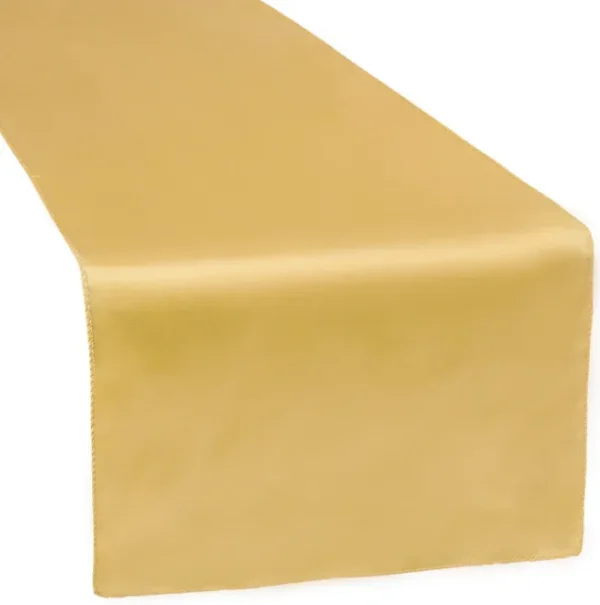 BRIGHT GOLD SATIN TABLE RUNNER