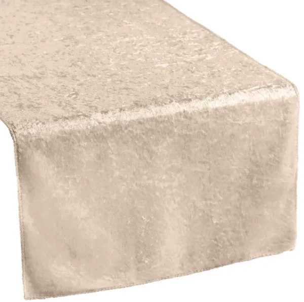 BEIGE VELVET TABLE RUNNER