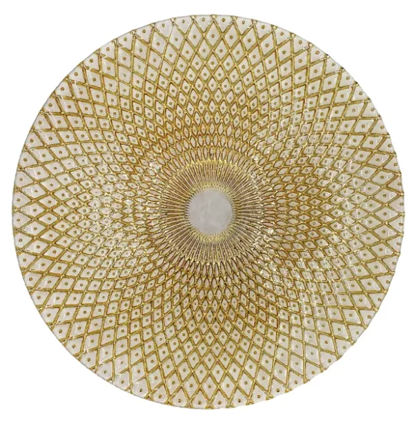 BIJOU GOLD GLASS CHARGER PLATE