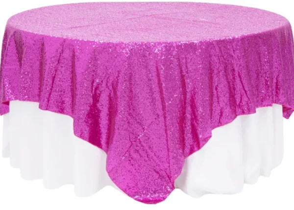 FUSCHIA SEQUIN OVERLAY